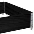 Miniatyrbilde 8 av 9: vidaXL Plantekasse svart 120x80 cm heltre furu