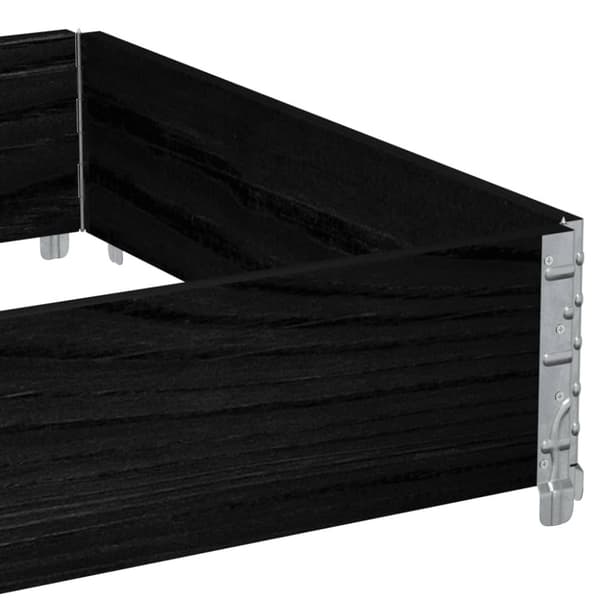 vidaXL Plantekasse svart 120x80 cm heltre furu