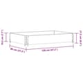 Miniatyrbilde 9 av 9: vidaXL Plantekasse svart 120x80 cm heltre furu