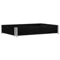 Miniatyrbilde 1 av 9: vidaXL Plantekasse svart 120x80 cm heltre furu