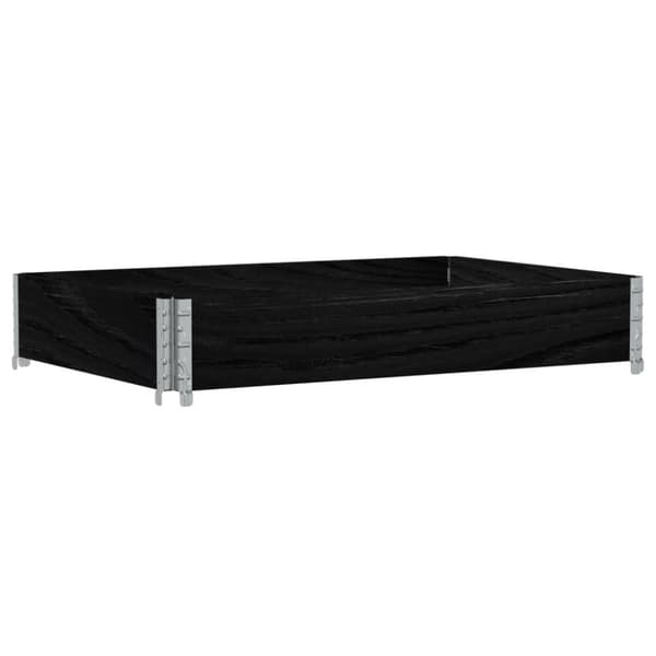 vidaXL Plantekasse svart 120x80 cm heltre furu