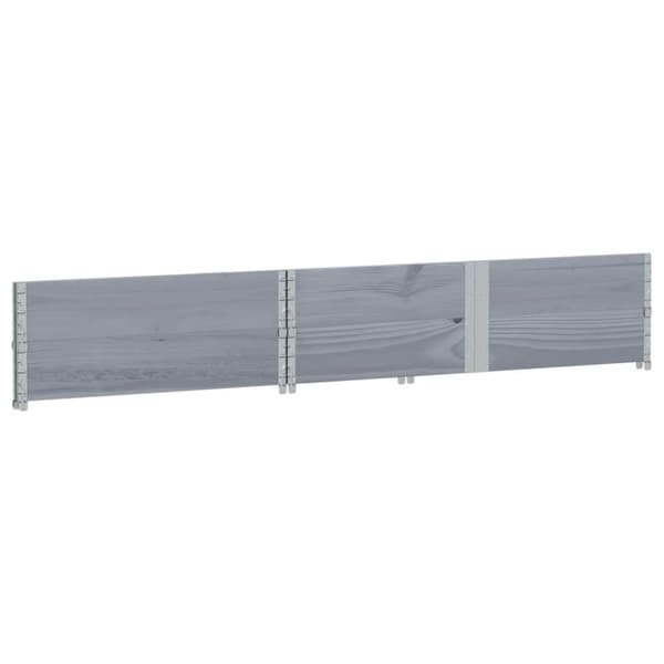 vidaXL Hageplantekasse grå 150x100 cm heltre furu
