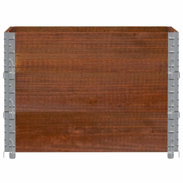 vidaXL Odlingslåda brun 80x60 cm massiv furu