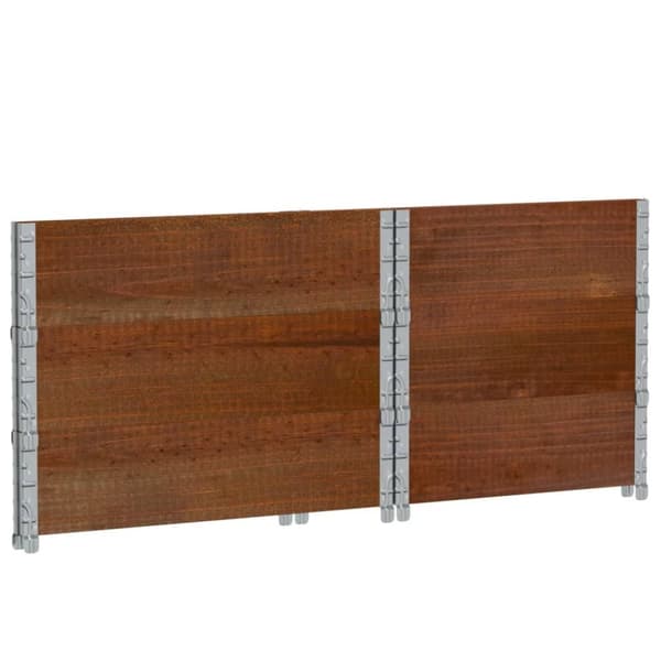 vidaXL plantekasse 80x60 cm massivt fyrretræ brun