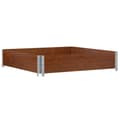 Miniatyrbilde 3 av 9: vidaXL Plantekasse brun 100x100 cm heltre furu