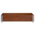 Miniatyrbilde 4 av 9: vidaXL Plantekasse brun 100x100 cm heltre furu