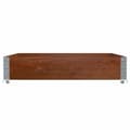 Miniatyrbilde 5 av 9: vidaXL Plantekasse brun 100x100 cm heltre furu