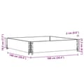 Miniatyrbilde 9 av 9: vidaXL Plantekasse brun 100x100 cm heltre furu
