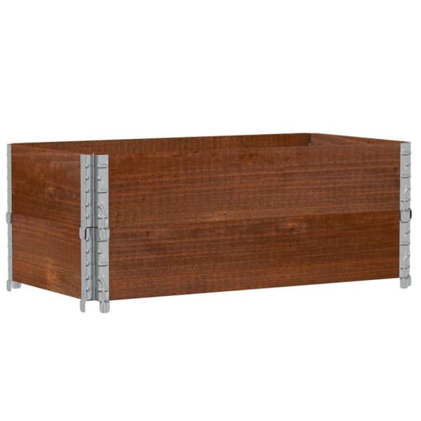 vidaXL Kukkalaatikko ruskea 100x50 cm täysi mänty