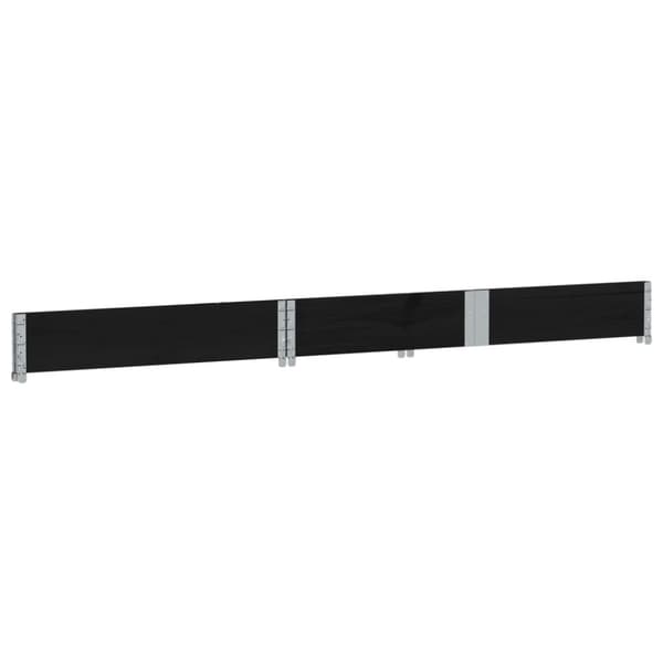 vidaXL plantekasse 150x100 cm massivt fyrretræ sort