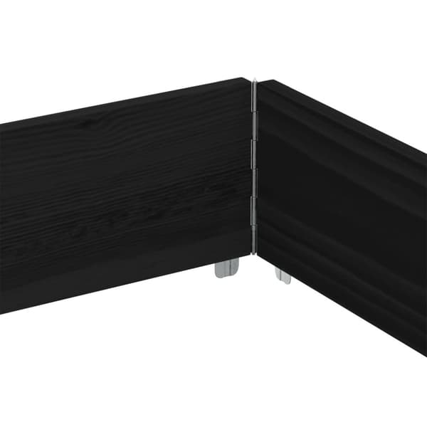 vidaXL plantekasse 150x100 cm massivt fyrretræ sort