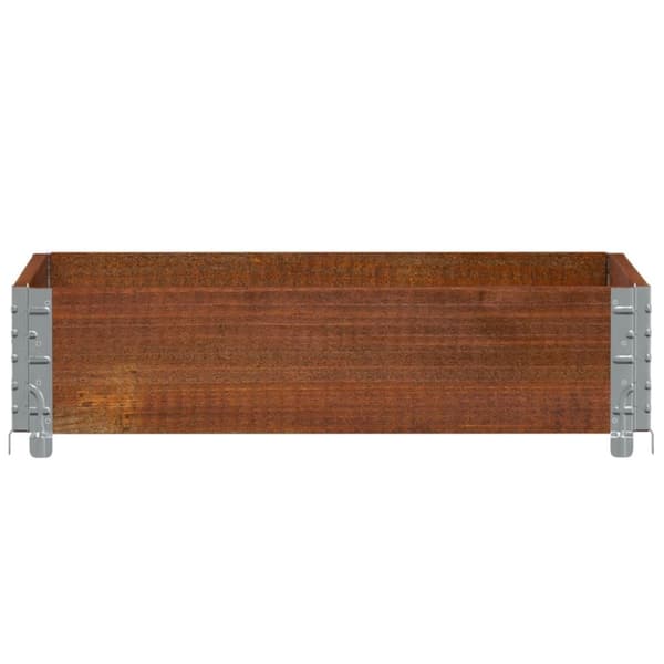 vidaXL Plantekasse brun 80x60 cm heltre furu