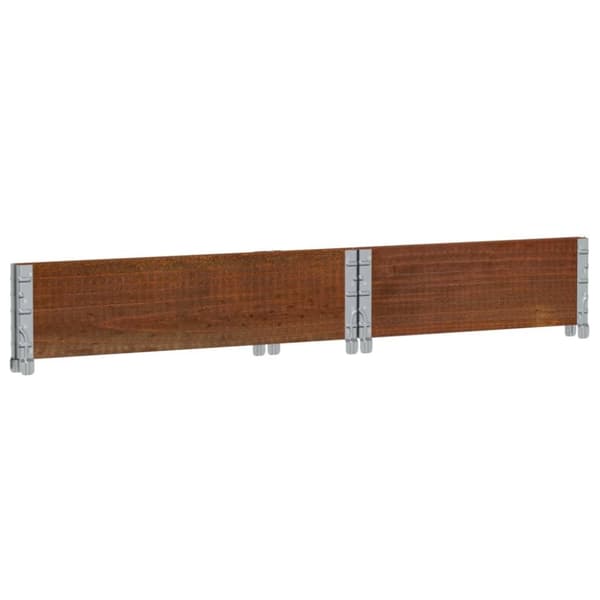 vidaXL Plantekasse brun 80x60 cm heltre furu