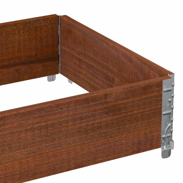 vidaXL Plantekasse brun 80x60 cm heltre furu