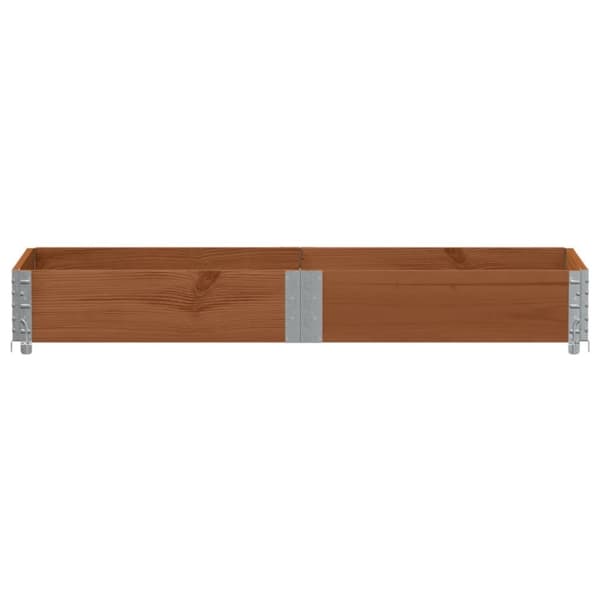 vidaXL Plantekasse brun 150x50 cm heltre furu