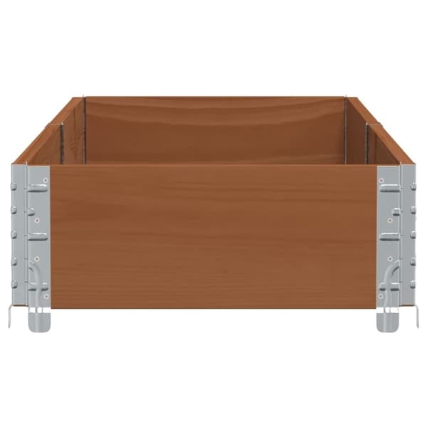vidaXL Plantekasse brun 150x50 cm heltre furu