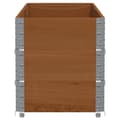 Miniatyrbilde 5 av 9: vidaXL Plantekasse brun 150x50 cm heltre furu
