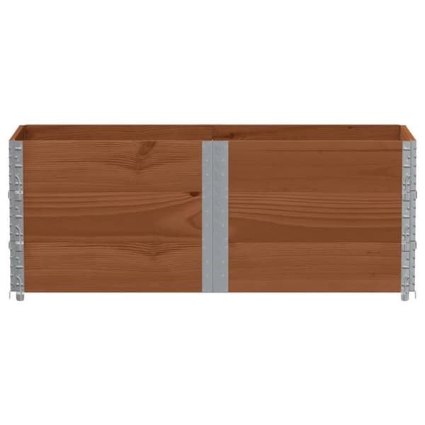 vidaXL plantekasse 150x50 cm massivt fyrretræ brun