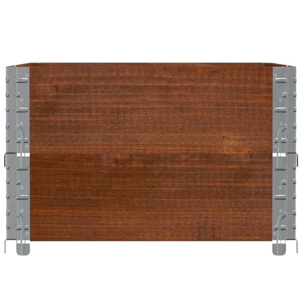 vidaXL Plantekasse brun 80x60 cm heltre furu