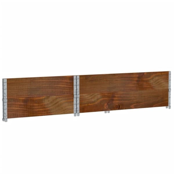 vidaXL plantekasse 120x80 cm massivt fyrretræ brun