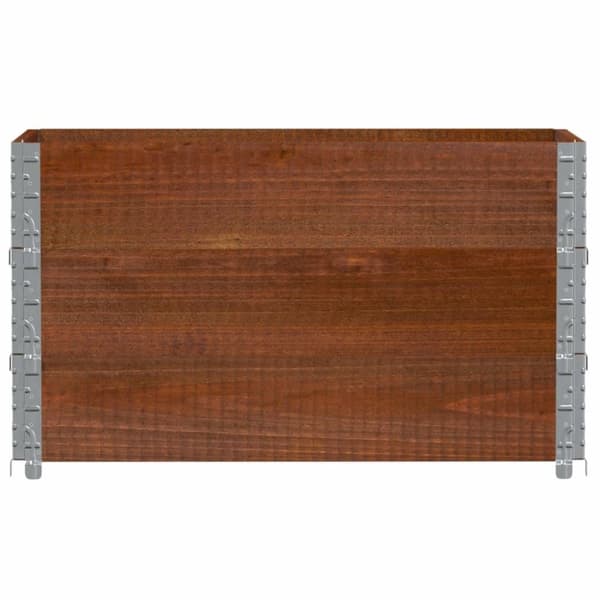 vidaXL plantekasse 100x50 cm massivt fyrretræ brun