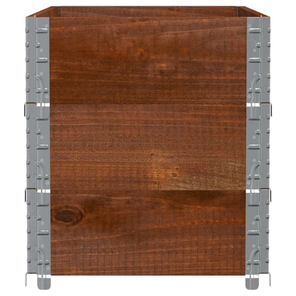 vidaXL plantekasse 100x50 cm massivt fyrretræ brun
