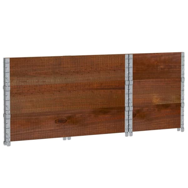 vidaXL plantekasse 100x50 cm massivt fyrretræ brun