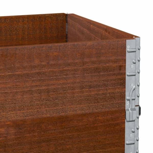 vidaXL plantekasse 100x50 cm massivt fyrretræ brun