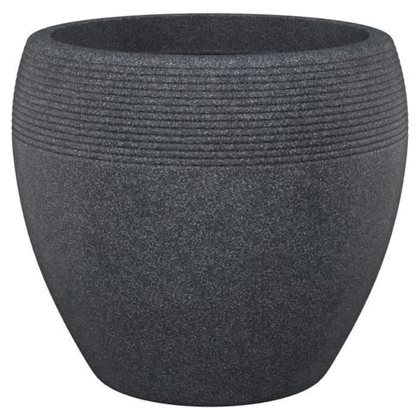 SCHEURICH Lineo 282 rotomolded plastkanna - 48 x 39 cm - Svart granit