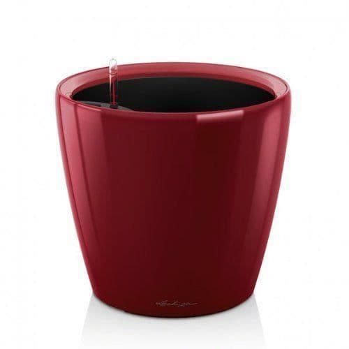 Planteringskärl - Lechuza - Classico 35 LS - Bright scarlet red - Rund - Med vattenreserv