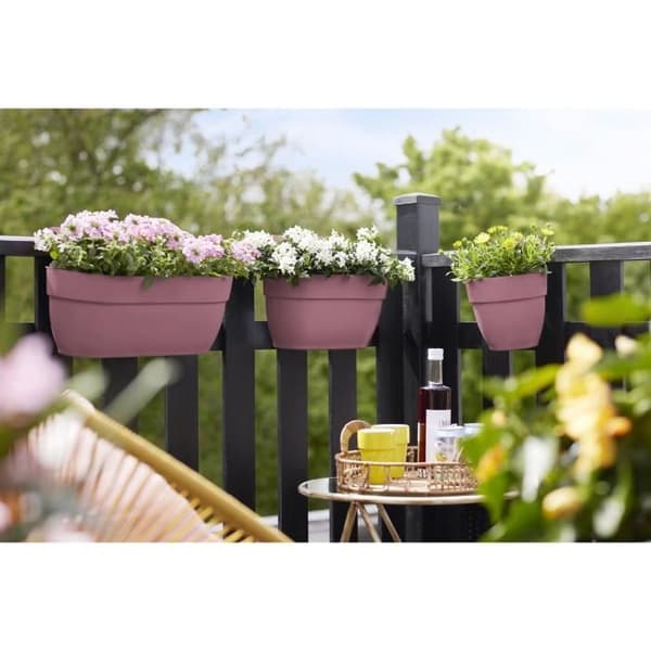 ELHO - Blomkruka - Vibia Campana Easy Hanger Medium - Dusty Rose - Utomhusbalkong - L 24,1 x B 36 x H 26,5 cm