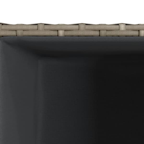 vidaXL plantekasser 2 stk. 30x30x60 cm polyrattan grå