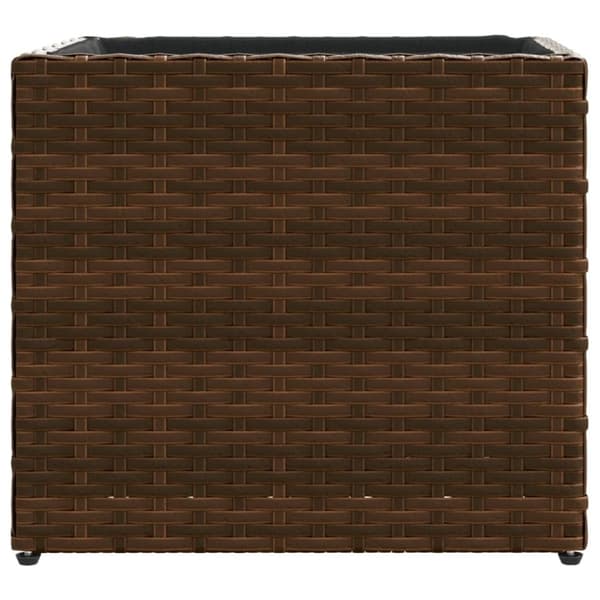 vidaXL plantekasser 2 stk. 36x30x32 cm polyrattan brun