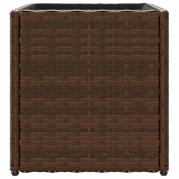 vidaXL Odlingslådor 2 st brun 36x30x32 cm konstrotting