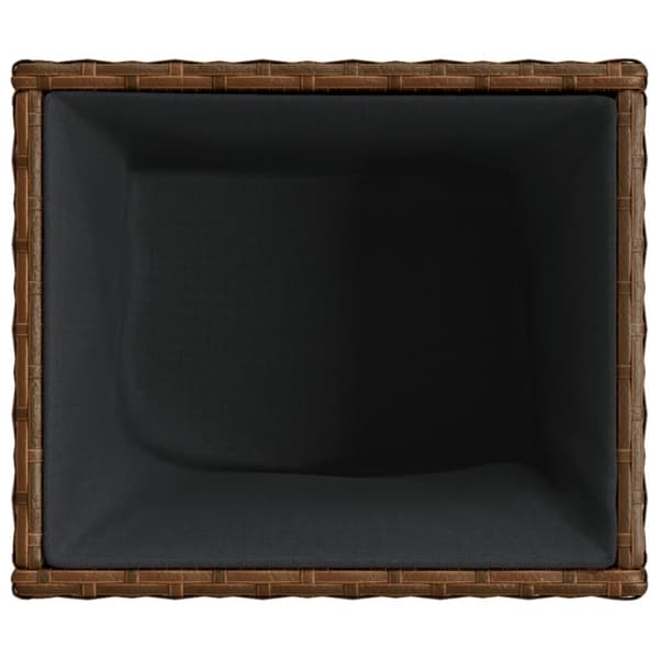 vidaXL Odlingslådor 2 st brun 36x30x32 cm konstrotting