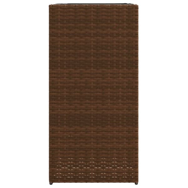 vidaXL Plantekasser 2 stk brun 40x40x80 cm polyrotting