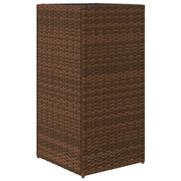 vidaXL Plantekasser 2 stk brun 40x40x80 cm polyrotting