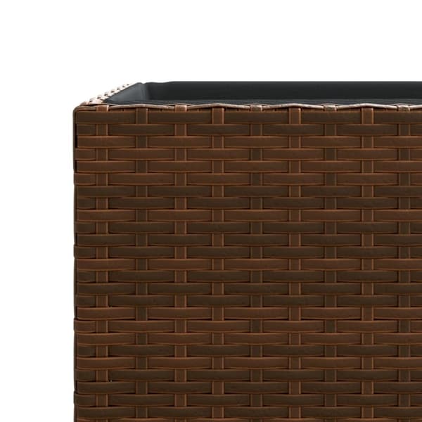 vidaXL Plantekasser 2 stk brun 40x40x80 cm polyrotting