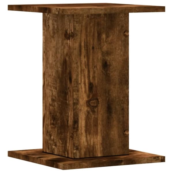 vidaXL Plantestativer 2 stk røkt eik 30x30x40 cm konstruert tre