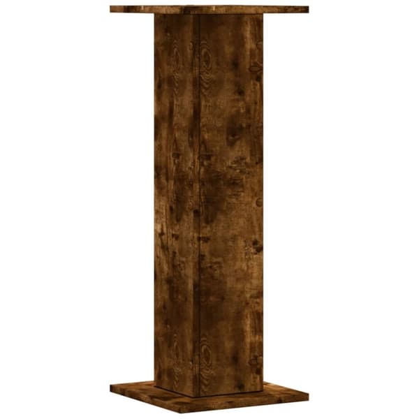 vidaXL Växtställ 2 st rökfärgad ek 30x30x80 cm konstruerat trä