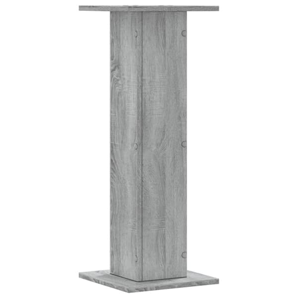 vidaXL plantestativer 2 stk. 30x30x80 cm konstrueret træ grå sonoma-eg