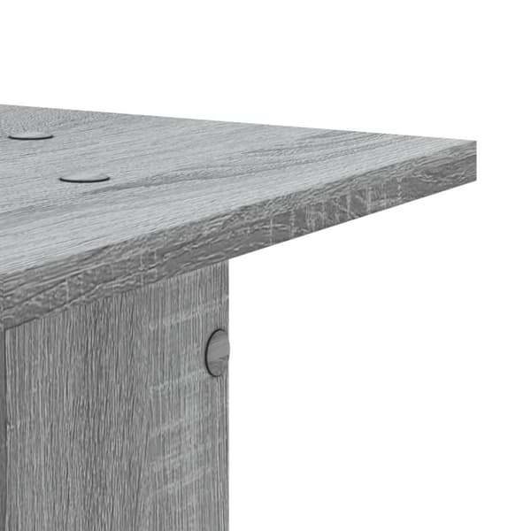 vidaXL plantestativer 2 stk. 30x30x80 cm konstrueret træ grå sonoma-eg