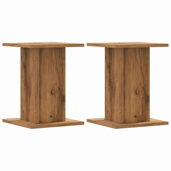 vidaXL plantestativer 2 stk. 30x30x40 cm konstrueret træ egetræsfarvet