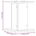 Miniatyrbillede 11 af 11: vidaXL plantestativer 2 stk. 30x30x40 cm konstrueret træ egetræsfarvet