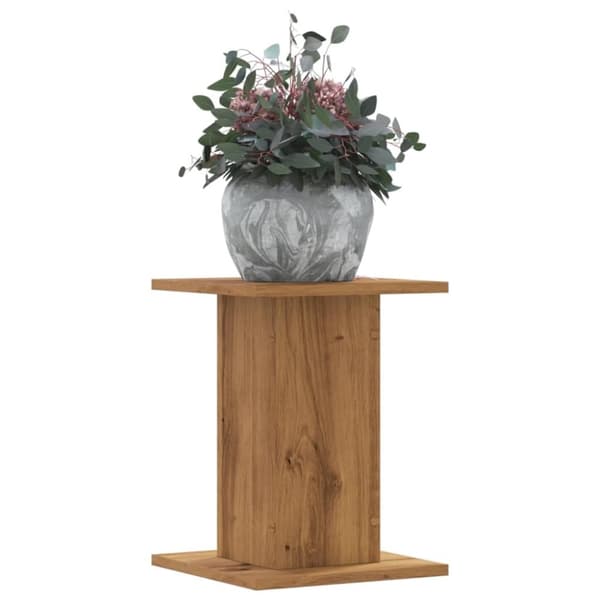 vidaXL plantestativer 2 stk. 30x30x40 cm konstrueret træ egetræsfarvet