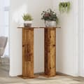 Miniatyrbilde 4 av 11: vidaXL Plantestativer 2 stk gammelt tre 30x30x95 cm konstruert tre