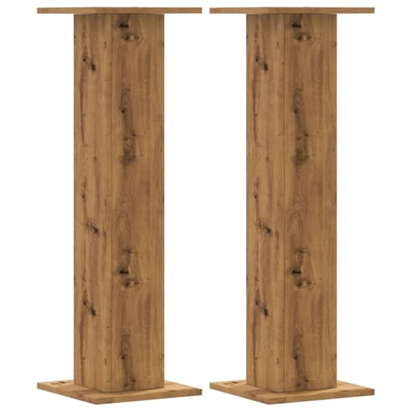 vidaXL Plantestativer 2 stk artisan eik 30x30x95 cm konstruert tre