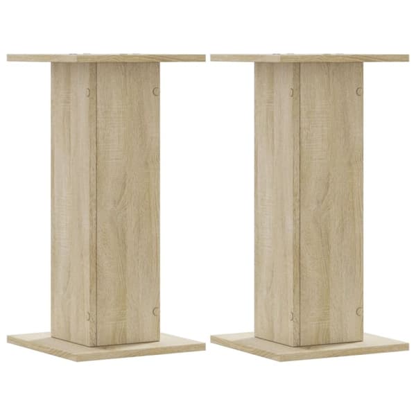 vidaXL Plantestativer 2 stk sonoma eik 30x30x60 cm konstruert tre