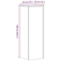 Pikkukuva 11 / 11: vidaXL Kasvitelineet 2 kpl valkoinen 33x33x100 cm tekninen puu