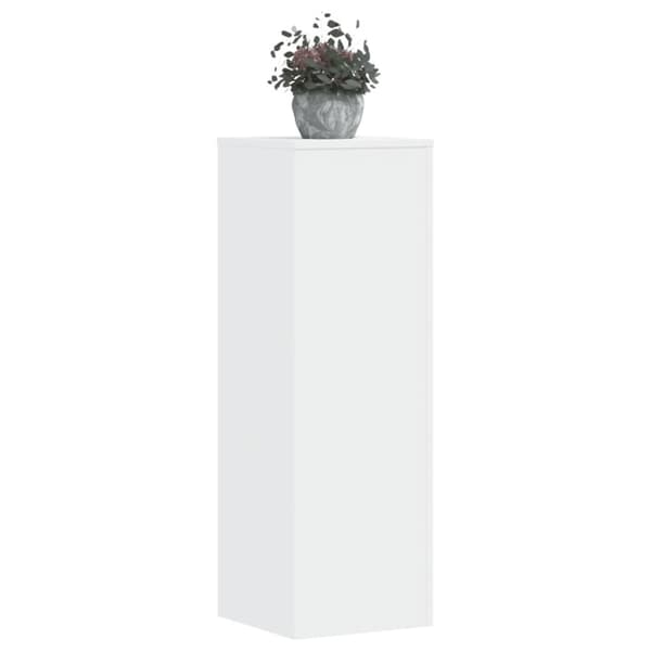 vidaXL Kasvitelineet 2 kpl valkoinen 33x33x100 cm tekninen puu